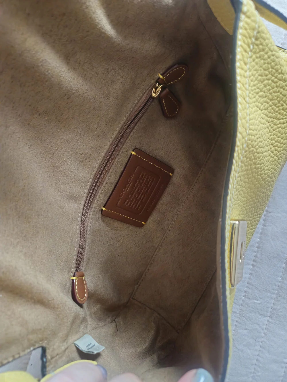 Coach bright yellow